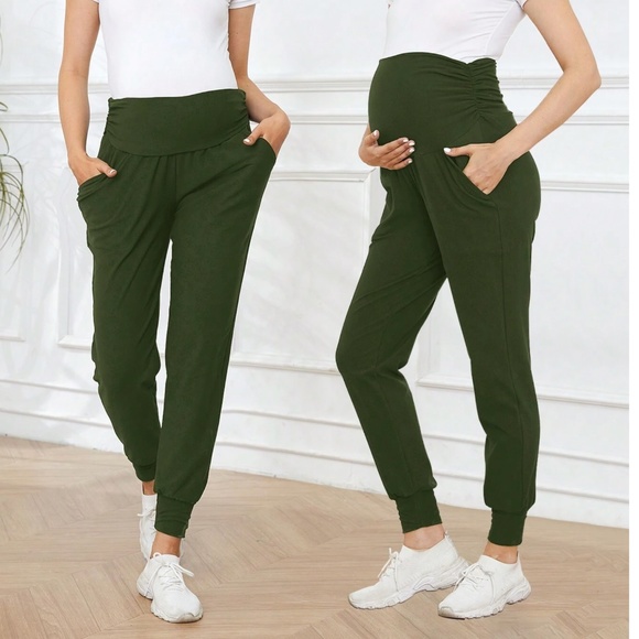 Maternity Minimalist Pockets Joggers - Picture 2 of 8